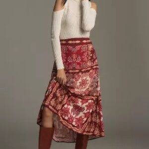 NWT Farm Rio for Anthropologie Slip Skirt XL